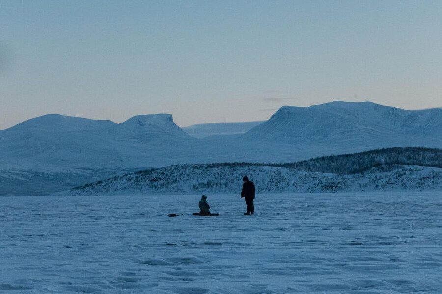 Abisko: Lake Torneträsk Arctic Ice Fishing Trip - The fire, fika, and the question of eating your catch
