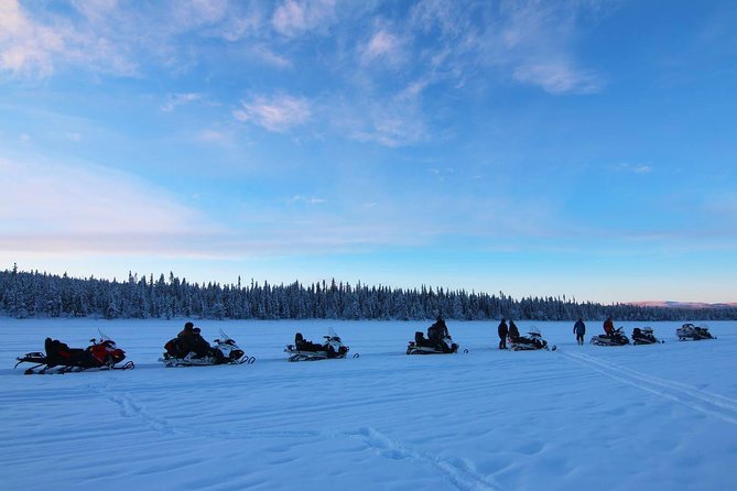 Afternoon Snowmobile Tour - Forest tracks, frozen lakes, and the Torne River