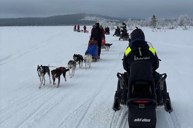 Day tour with snowmobile in Kiruna 10:30 am - Guides who focus on safety and fun