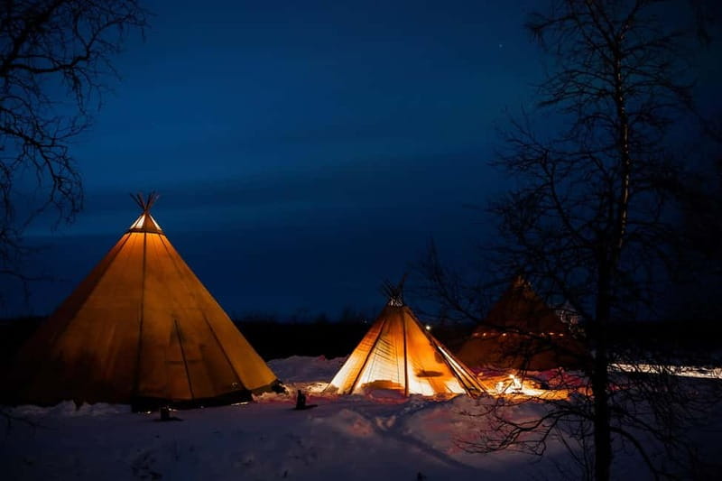 Experience the majestic Auroras Kiruna-Abisko & lodge dinner - A Lapland dinner before the night drive