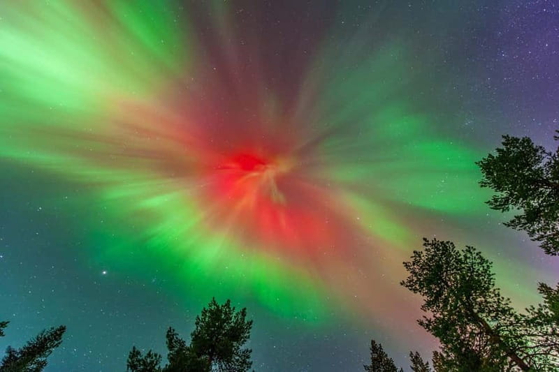 Experience the majestic Auroras Kiruna-Abisko & lodge dinner - The minivan route from Kiruna toward Abisko