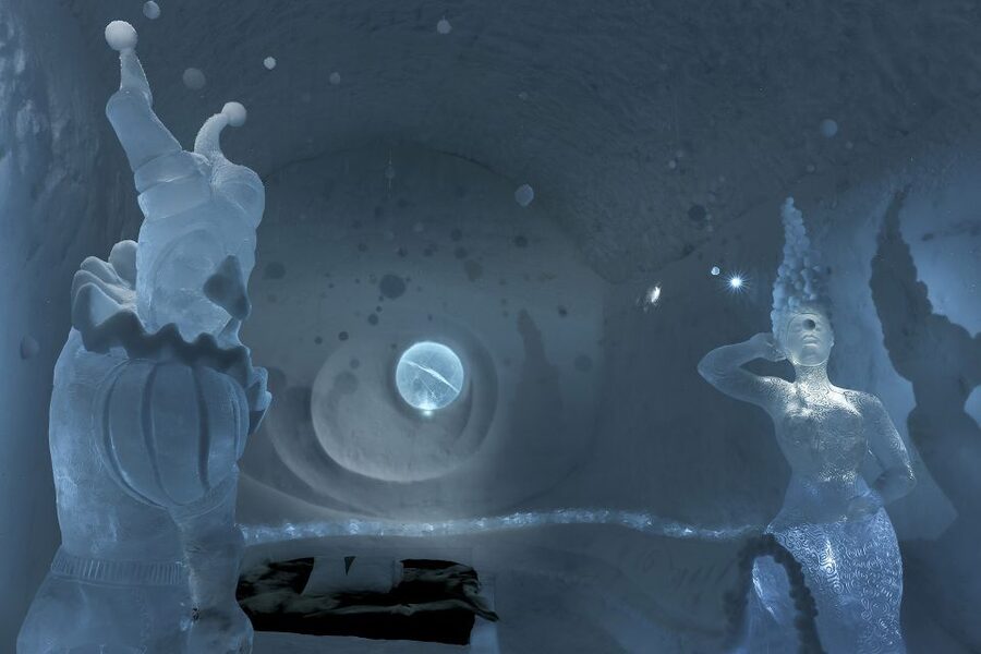 From Abisko: Explore the Icehotel - Art Suites, Ice Rooms, and the Ice Church