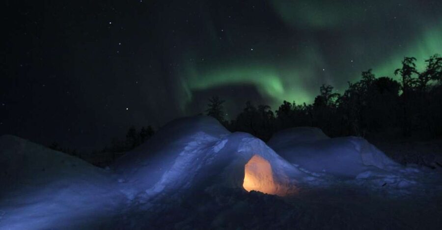 Kiruna: Build your own igloo overnight Tour - A snow shelter instead of a standard hotel night