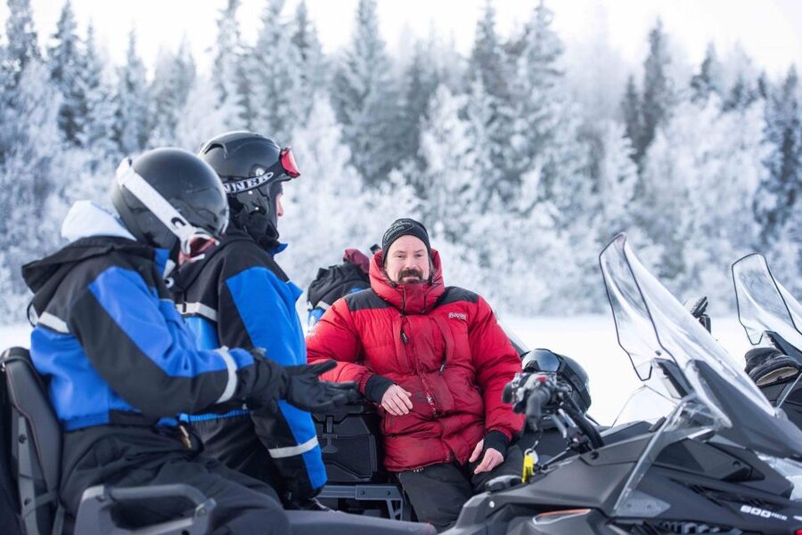 Luleå : Snowmobile - Forest and Ice Nature Tour 2h - From Luleå to Brändön Lodge