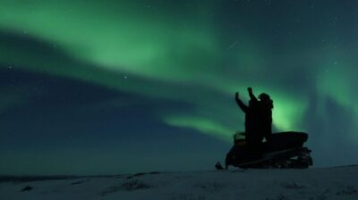 Premium Aurora Snowmobile Ride With Panoramic Views