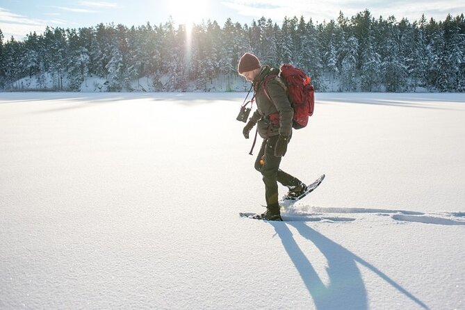 Snowshoe Winter Hike from Stockholm - The unusual possibility of walking across a frozen lake