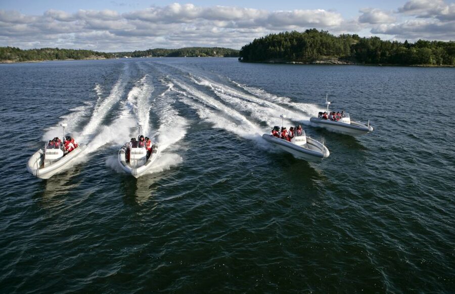 Stockholm Archipelago RIB Speed Boat Tour with Swedish Fika - From Strandvägen to the Baltic Sea