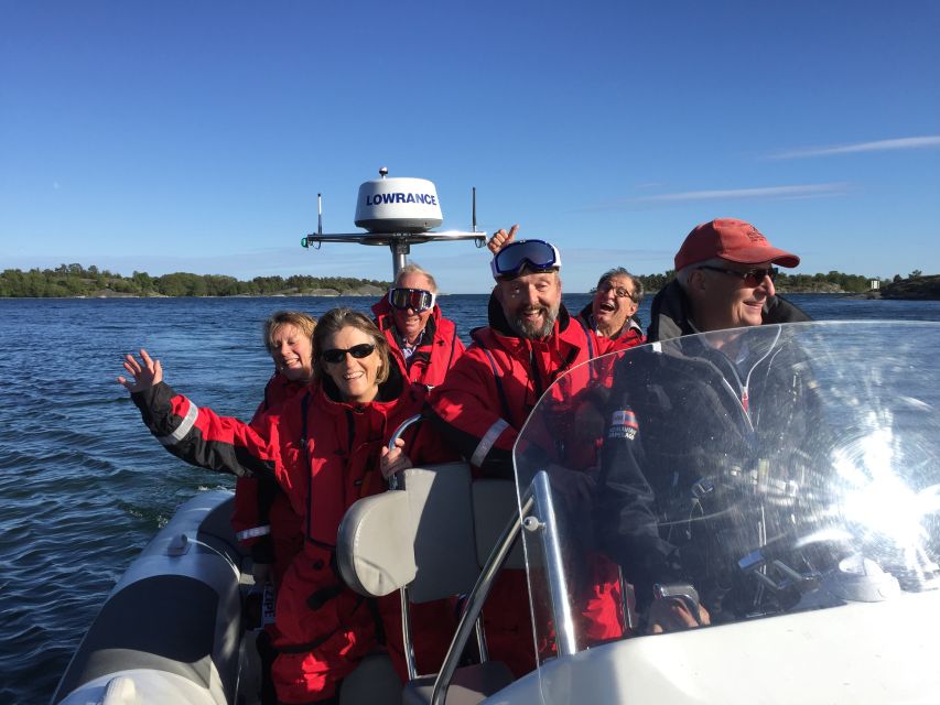 Stockholm Archipelago RIB Speed Boat Tour with Swedish Fika - Stockholm’s waterfront landmarks at speed