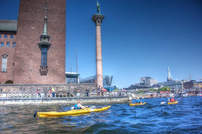 Stockholm City Evening Kayak Tour - Getting comfortable before the city paddle