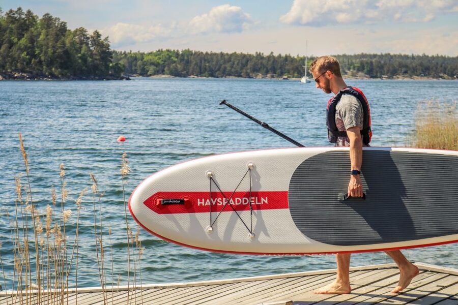 Stockholm: City Highlights Self-Guided SUP Tour - Starting on green Långholmen