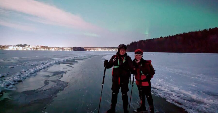 Stockholm: Ice Skating in the Moonlight with Hot Chocolate - From Riddarholm Church to the frozen lake