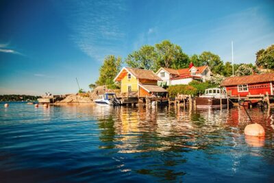 Kayaking tour around Vaxholm Archipelago with Fika