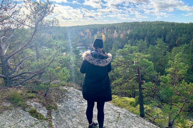 Stockholm: Nature Reserve Hiking Tour with Campfire Lunch - The first two hours: lakes, rock, and Swedish woodland