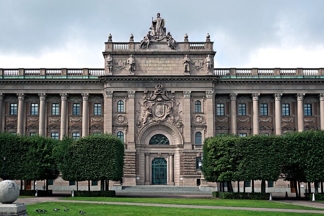 Stockholm Self-Guided Murder Mystery Tour by the Parliament - The Royal Palace provides a clear finish