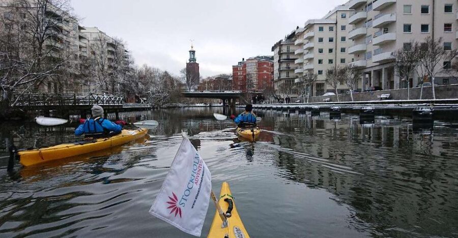 Stockholm: Winter City Kayaking Tour - Getting suited up for the water