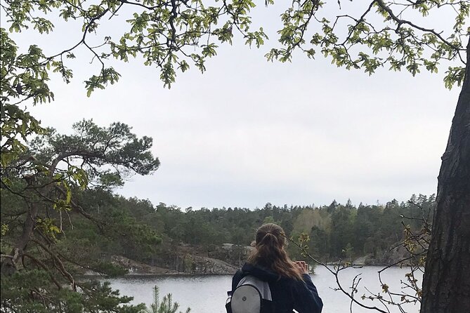 Wolf and Wildlife Tracking in Sweden - Walking across a frozen lake in winter